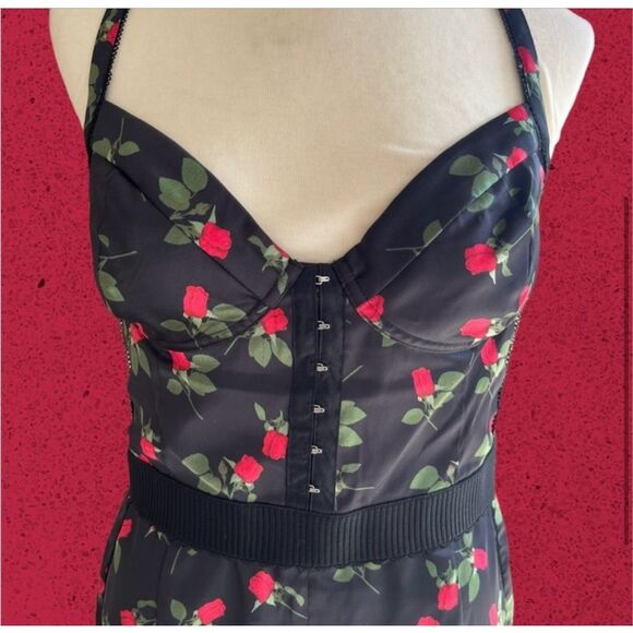 For Love & Lemons Rose Bustier Mini Dress – NWT Size Medium 🌹🖤 - Picture 5 of 9